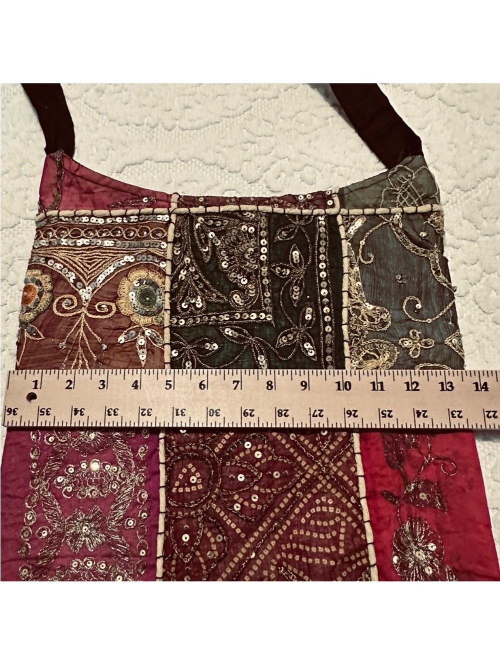 Vintage | Bag | Vintage Shoulder Sari Bag - Picture 3 of 11